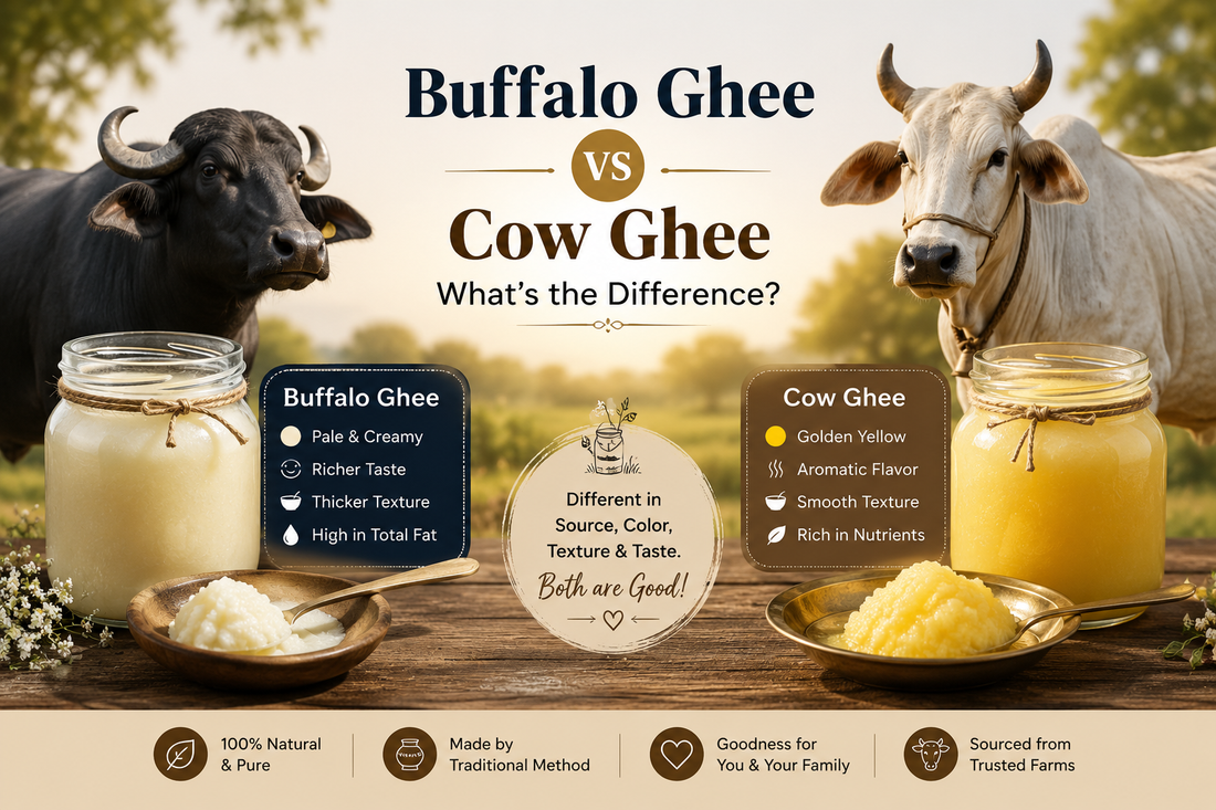 Buffalo Ghee vs Cow Ghee: Key Differences Explained