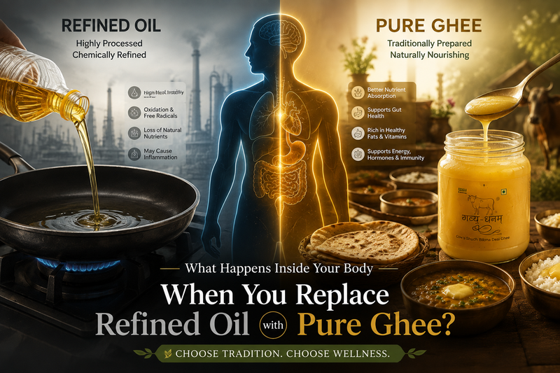 What Happens Inside Your Body When You Replace Refined Oil with Pure Ghee?