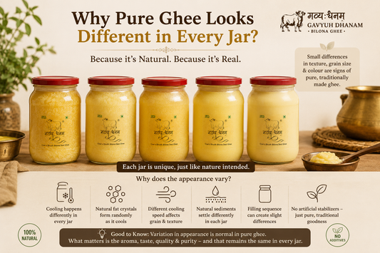 Why Does Every Jar of Pure Ghee Look Different, Even From the Same Batch?