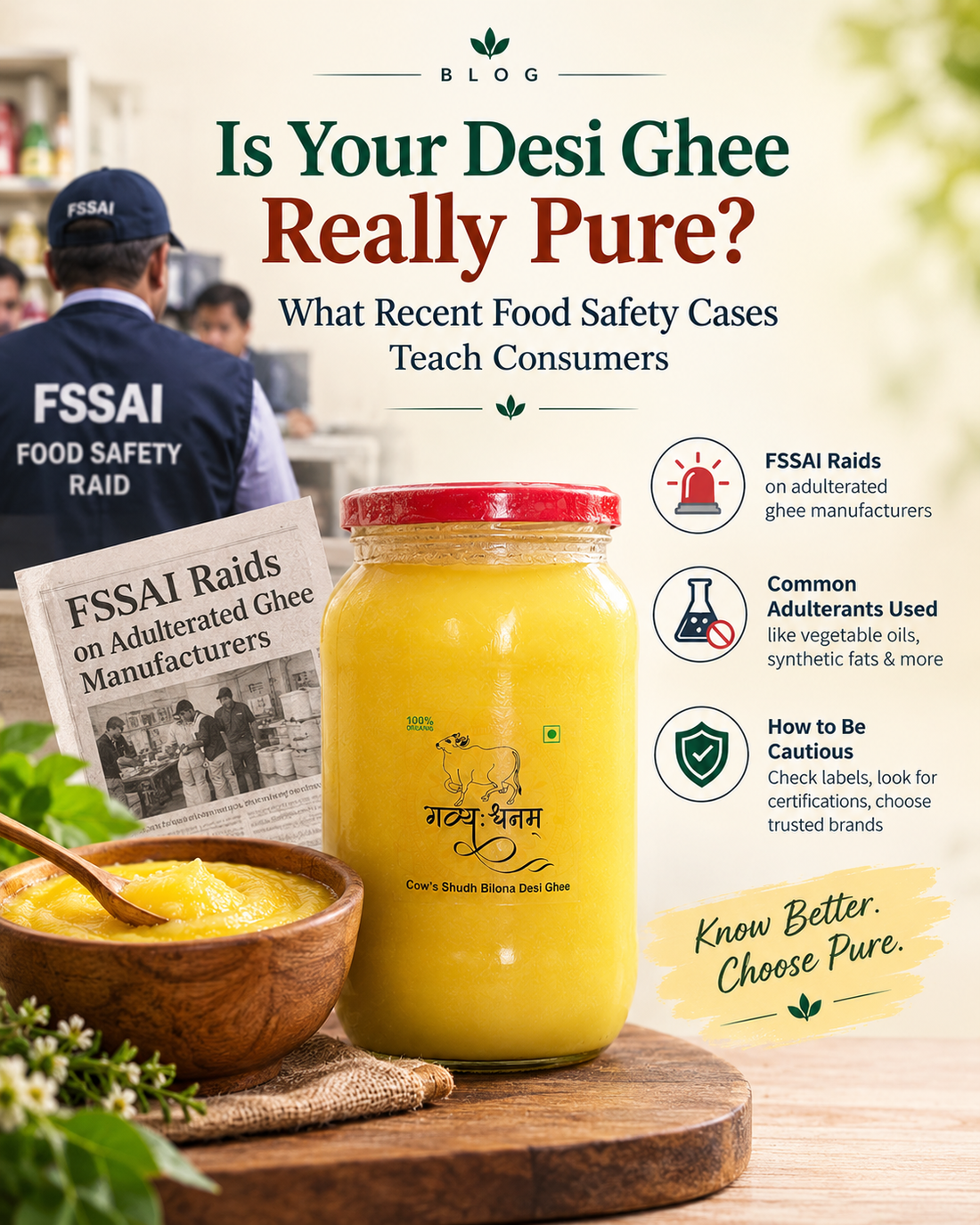 Is Your Desi Ghee Really Pure? What Recent Food Safety Cases Teach Consumers
