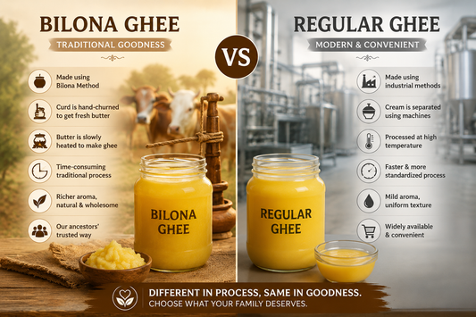 Bilona Ghee vs Regular Ghee: What’s the Difference?
