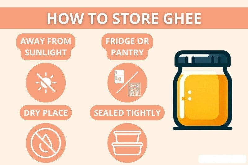 How to store ghee properly to maintain quality?