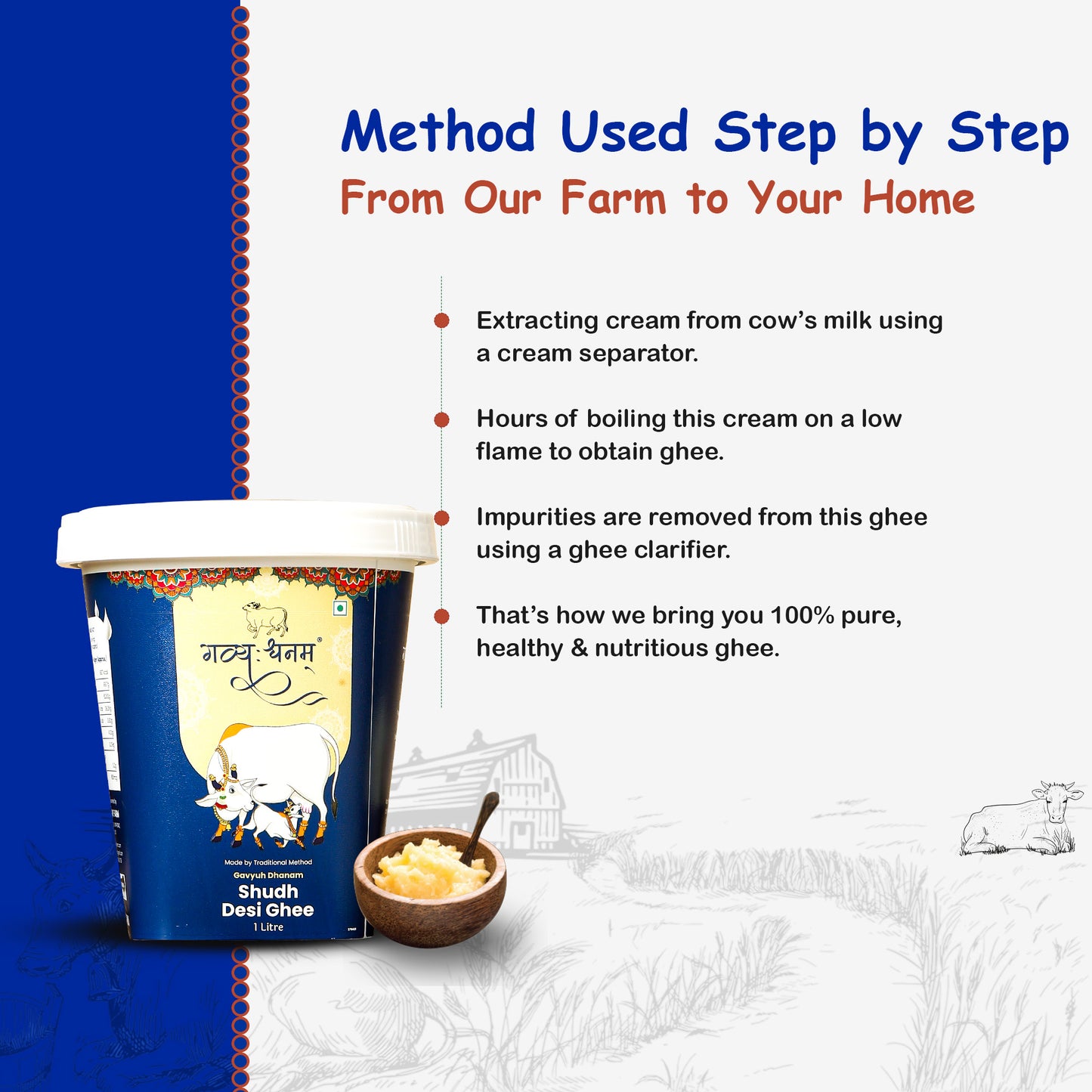 1 Liter Shudh Desi Ghee