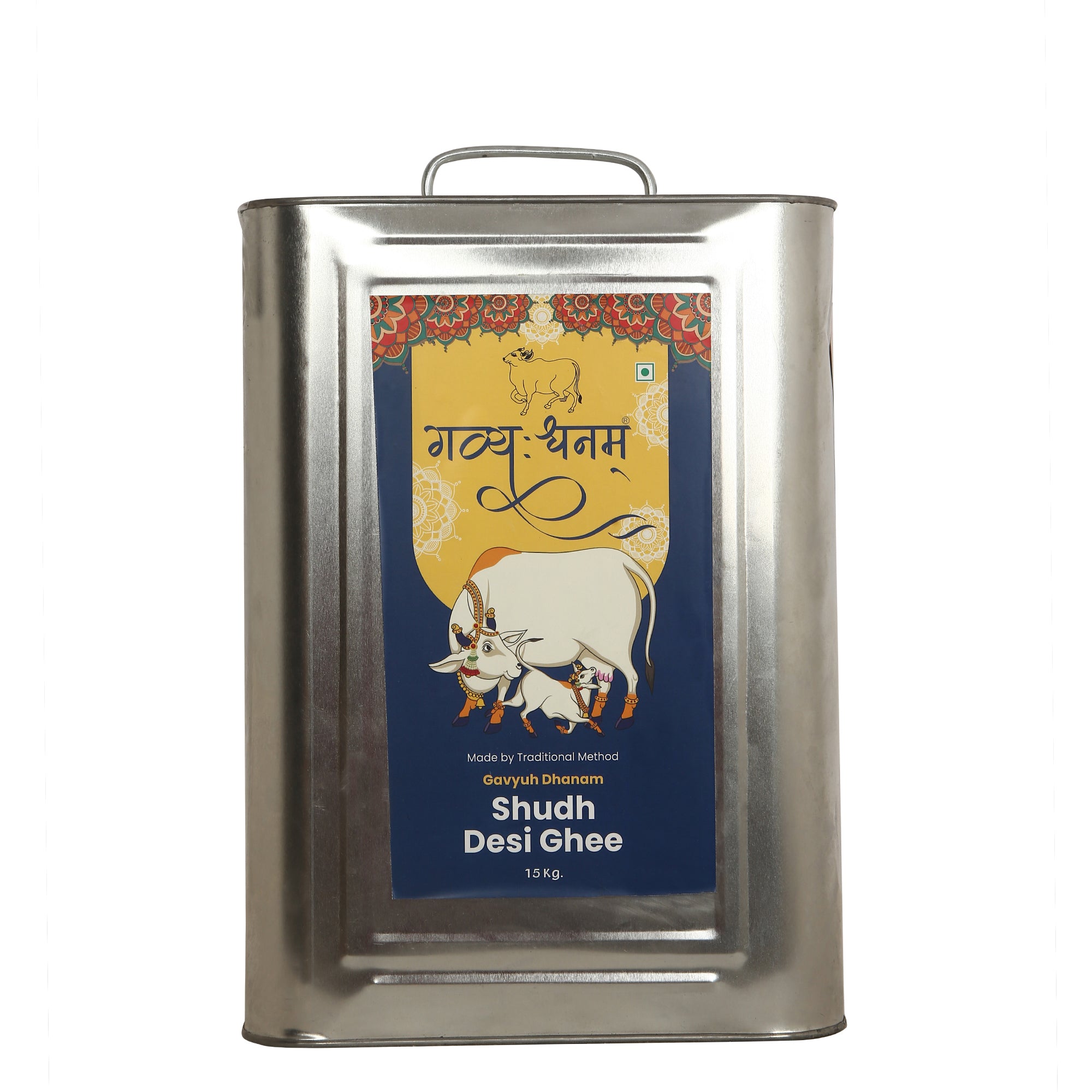 15kg Cow Shudh Desi Ghee – Gavyuh dairy Farm