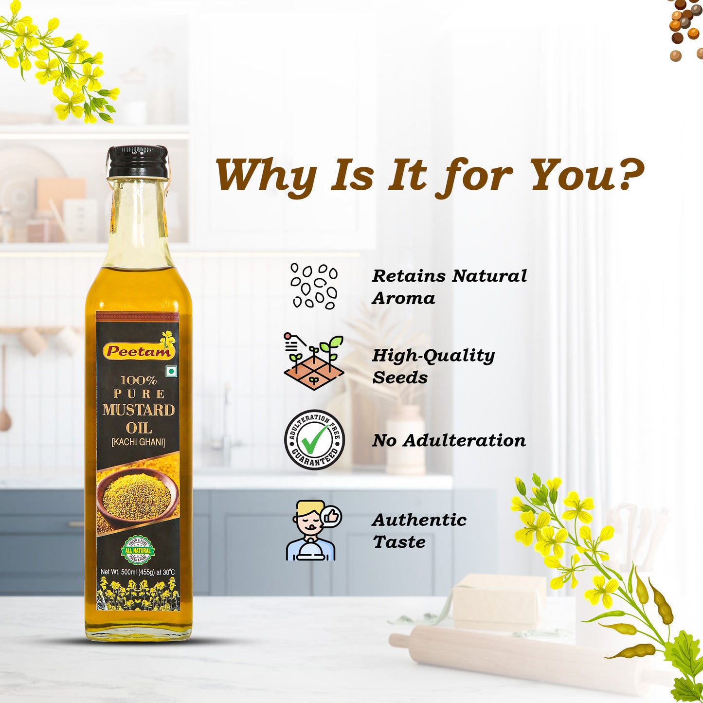 Mustard Oil (500ml)