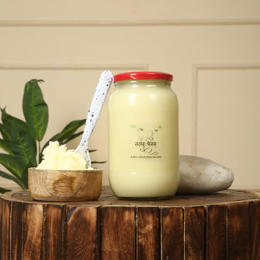 1 Liter Buffalo Bilona Ghee Glass