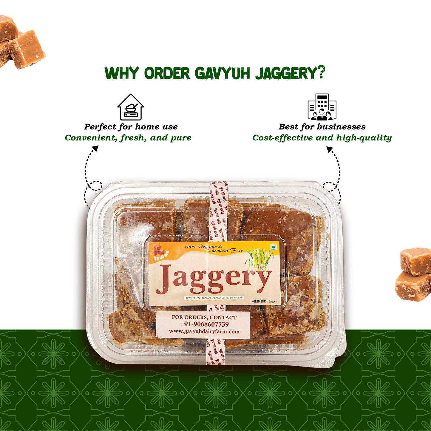 1 kg Plain Jaggery