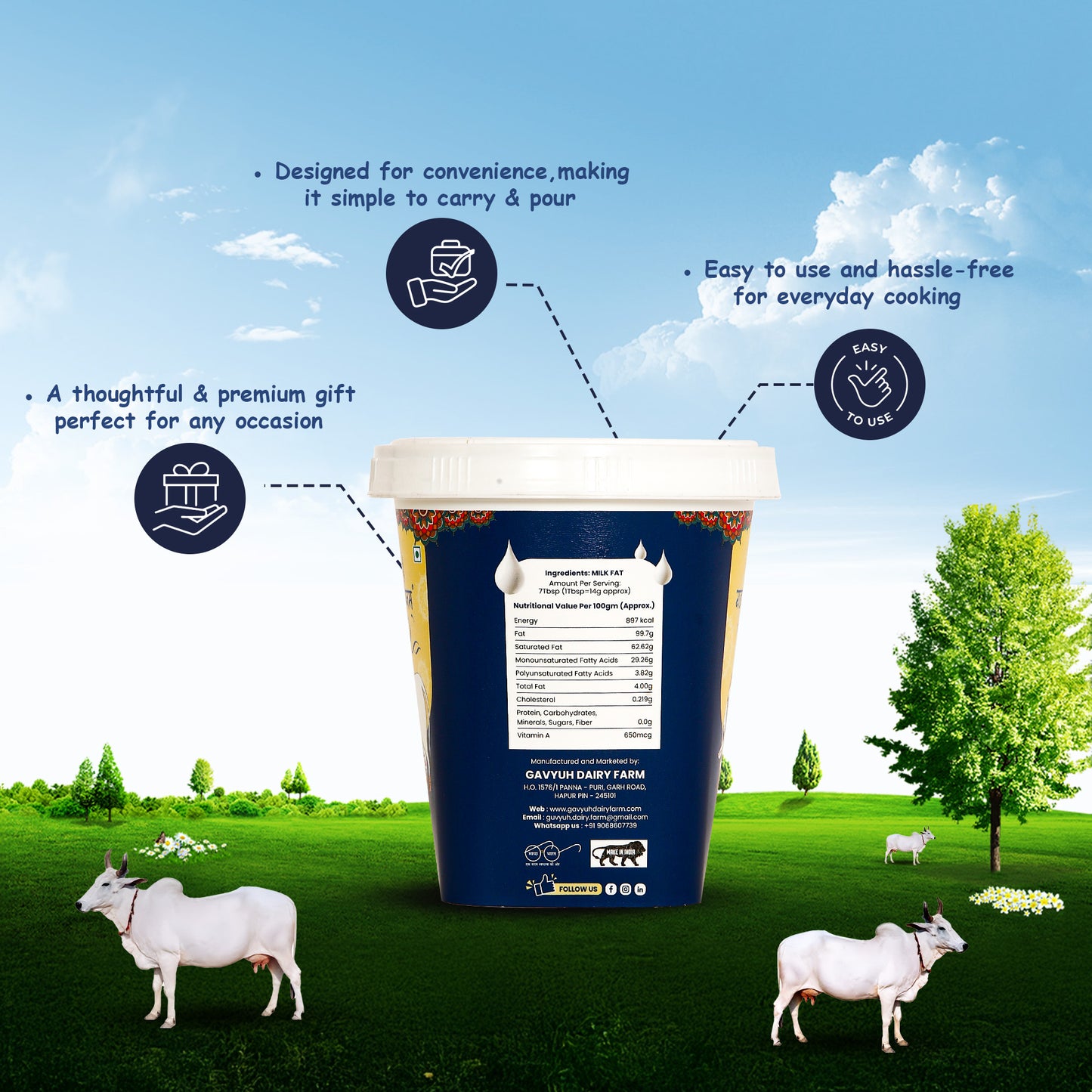 1 Liter Shudh Desi Ghee